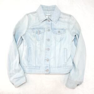 Vintage Y2k Coastal Cowgirl Jean Jacket Small McBling Soft Grunge Whimsy Denim